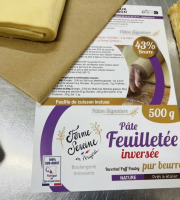 Ferme Sereine en Périgord - Pâte Feuilletée Inversée - Pâton 500g - Pur Beurre (43%)