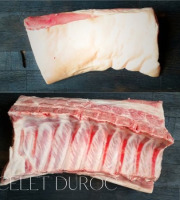 Elevage de Cochons en Forêt et Produits du Terroir Jurassien - Carré de cotes Porcelet Duroc