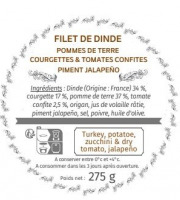 Les Bocaux du Bistrot - Filet de dinde, pomme de terre, courgettes & tomates confites, piment jalapeño