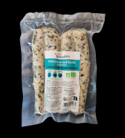 Les Saisissantes - Saucisses de haricots blancs aux algues bretonnes 55g - 4 paquets de 4