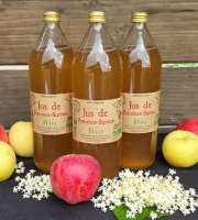 Le verger bio de Quinsac - Lot de 3 Jus de pomme/sureau 1L BIO et DEMETER