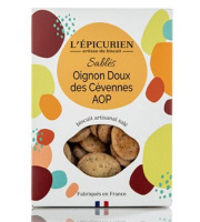 L'Epicurien - Biscuit Apéritif - Sablés Oignon Doux des Cévennes AOP -120g