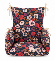 Timouny - Coussin de chaise haute universel Floral – Imperméable