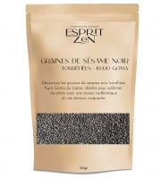 Esprit Zen - Graines de sésame noir torréfiées "Kuro Goma" - Sachet Zip 100g