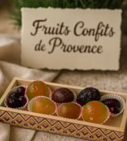 Nougats Laurmar - Coffret bois fruits confits glacés