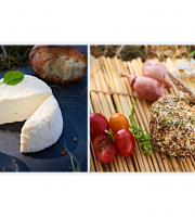 Chèvrerie de Ker Anna - Duo crottin frais et crottin saveurs du jardin
