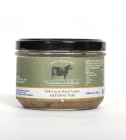 Des Hommes et des Boeufs - Rillettes de boeuf Saler/Aubrac au Poivre vert - 190 g