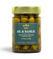 Moulin à huile Bastide du Laval - Olives variété Picholine à l'ail et au basilic