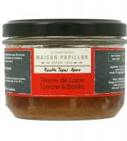 Maison PAPILLON - Artisan depuis 1955 - Terrine de Lapin à la Tomate et Basilic 160g