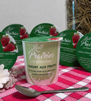 Lait Prairies du Boulonnais - Yaourt brassé Fraise - 6 x 125g