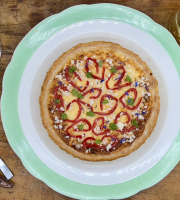 Ferme de Vertessec - Tarte au poulet rôti et poivrons -4 personnes -700g