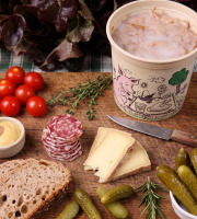La Ferme du Louvier - Rillettes de porc nature 90 g de porc élevé en plein air