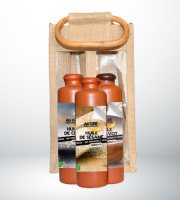 Adal Terra - Coffret cadeau - Coffret Huiles Gastronomiques bio de Chia, Pavot et Sésame Noir 3X200ml