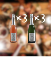 Domaine de la Chopinière du Roy - Coffret de 3 Crémants de Loire Rosé Dry et 3 Crémants de Loire Blanc Brut - 6x75 cl