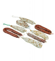 Maison Agour - Lot de 8 saucissons / saucisses sèches 1,4kg