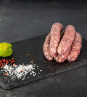 Nature viande - Saucisses campagne Veau (race limousine) bio- 500 g