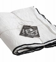 Maison de Vacances - Nappe Bourdon - Toile Mimi noir - 170x350