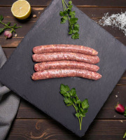 Ferme des Gravelines - SAUCISSES AIL DES OURS X4 - 100% POULET BIO