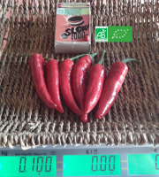 LES JARDINS DE KARINE - Piment frais rouge fort - 100g