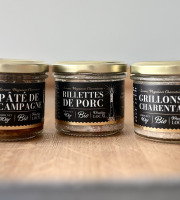 Saveurs Paysannes Charentaises - Trio Dégustation Apéro BIO  - Pâtés et rillettes