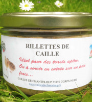 Cailles de Chanteloup - Rillettes De Cailles 190gr