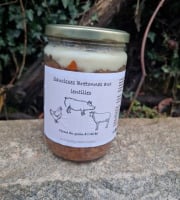 Ferme du Groin à L’Airbe - Saucisses lentilles