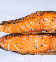 Etablissements JC David - Pavé de saumon fumé au poivre - 120g