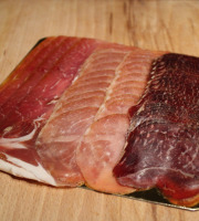 Les Jambons de Lessay - ASSORTIMENT TRIO  JAMBON BACON BOEUF POUR RACLETTE 4 personnes