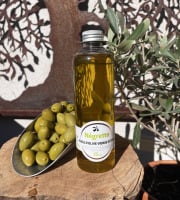 Les amandes et olives du Mont Bouquet - Huile d'olive Negrette 25 cl flacon doseur