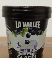 Les Glaces de la Vallée - Coffret Mini yaourts glacés Myrtille "la Vallée" 12 pots de 120 ml