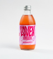 LOVEN Crew - Brasserie L'Indispensable - Kombucha Jasberry (thé vert jasmin & framboise) - 10x33cl