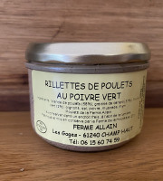 Ferme ALLAIN - Rillettes de poulets poivre vert