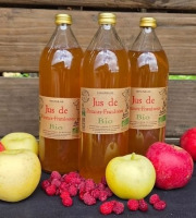 Le verger bio de Quinsac - Lot de 3 Jus de pomme/framboise 1L BIO et DEMETER