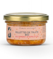 Atelier d'Angresse – Fumoir Artisanal - Rillettes de truite Bio au piment d'Espelette