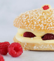 La Tarte Tropézienne - La Tarte Tropézienne aux framboises 8 personnes