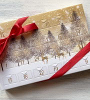 Déclinaison Chocolat - Calendrier de l'Avent Sapin et Cerfs