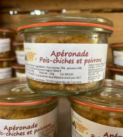 Des Poules et des Vignes à Bourgueil - Aperonade Pois-chiches et poivrons