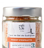 Artisans du Sel - Fleur de Sel de Guérande au Piment d’Espelette AOP Bio – Verrine 85g | Artisans du Sel