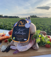 Les Volailles Loyer - Poulets Fermiers Authentiques par 6 (colis de 14 kgs) PAC - Entre 2,2 kgs et 2,6 kgs