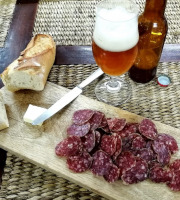 Ferme du caroire - Saucisson sec de Chèvre et de Porc tranché