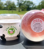 Glaces de Meuse - Mini pot - Fleur de lait & coulis de fraise - 50gr