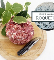 Cote2boeuf - [Précommande] Chair à saucisse au roquefort sans nitrite