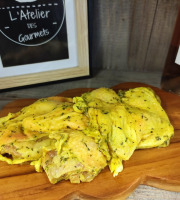 L'Atelier des Gourmets - Boucherie Charcuterie en Provence - Cuisses de poulet désossées marinées Thym Citron - 1KG