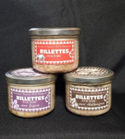Charcuterie Mannei - Lot de 3 rillettes fermières au porc noir