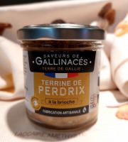 Terre de Gallie - TERRINE DE PERDRIX A LA BRIOCHE