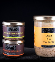 Les Viandes du Forez - Assortiment d'un Plat Cuisiné (Lapin à la Moutarde) et de 2 Terrines (Olives et Forestière)