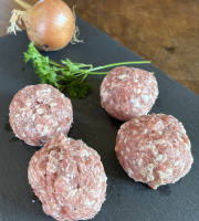 La Ferme du Chaudron - Boulettes nature de porc Bio 480g (4 pièces)
