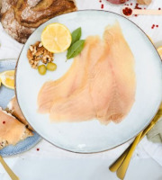Les Viviers Cathares - Truite fumée filet entier tranchée BIO - 550g
