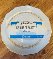 Ferme Sereine en Périgord - Beurre BAECHLER de Baratte – pasteurisé DOUX à 82% de MG - 250g - Extra fin