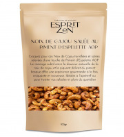 Esprit Zen - Noix de Cajou au Piment d'Espelette AOP - Sachet refermable 100g